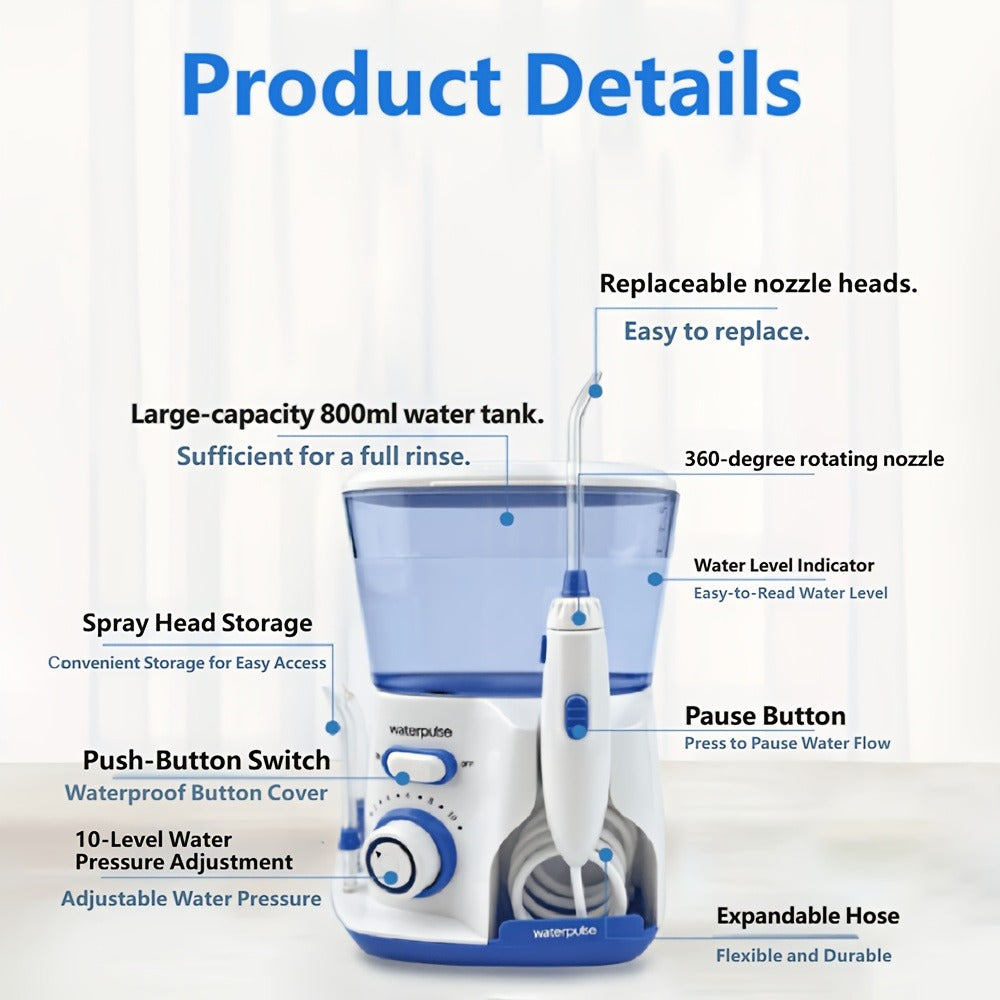 Water Flosser, Dental Cleaner, Electric Water Dental Floss for Home Use