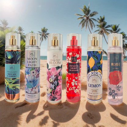 Hair & Body Perfume Mist 8oz - Long-Lasting Floral Fragrance Spray for Women, Unisex Body Mist, 12 Scents for Dates, Parties & Everyday Wear