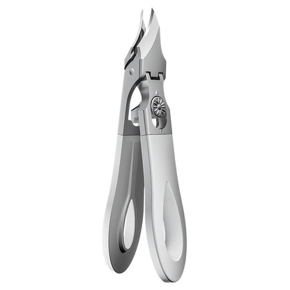 Toenail Clippers for Thick Nails Elderly - 45° Angled Blade Wide Jaw Stainless Steel Nail Clipper Senior Nail Care Ergonomic Pedicure Tool