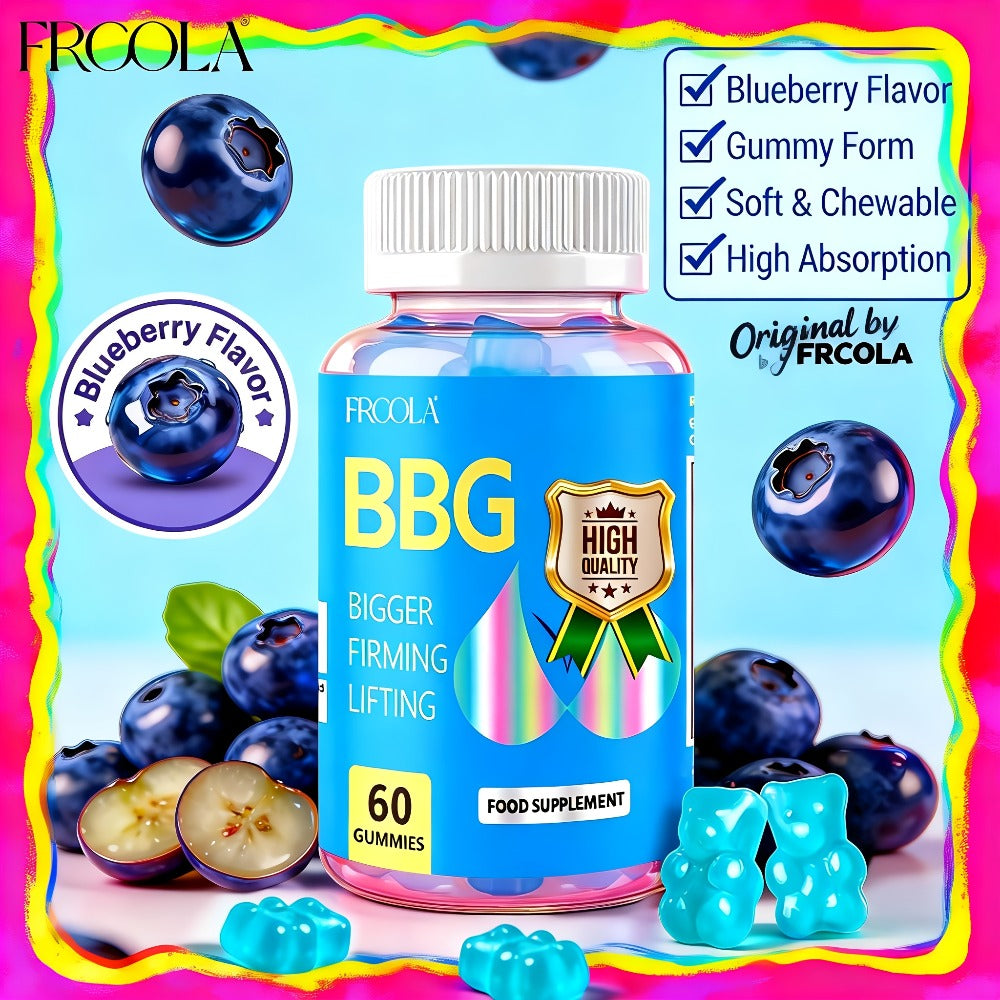 BBL 60 Gummies for Women, Exuding Feminine Charm, Confident And Shining, Strawberry Flavored