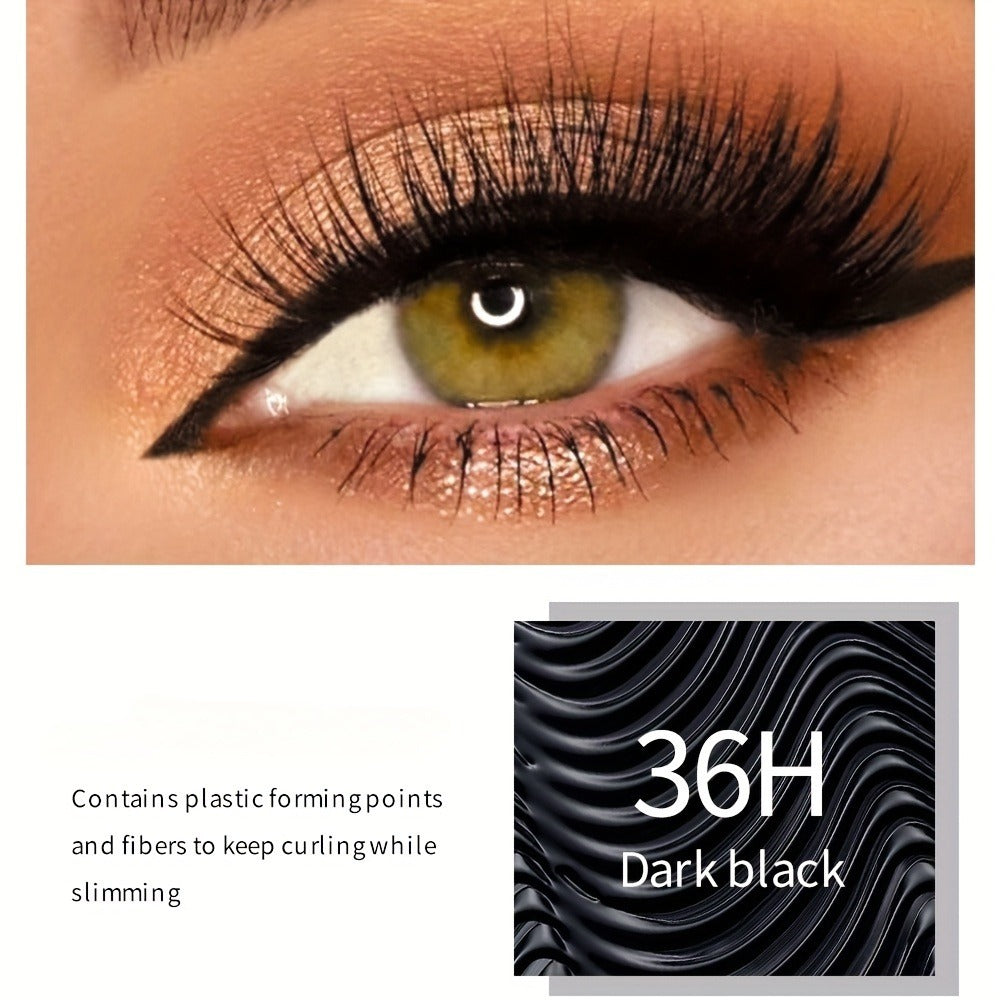 Mascara 3 Pack 8D Volume & Lengthening Formula — Deep Black, Smudge-Proof, Thickening, Plant-Derived Squalane, Warm Water Removable, Long-Lasting Wear for Women