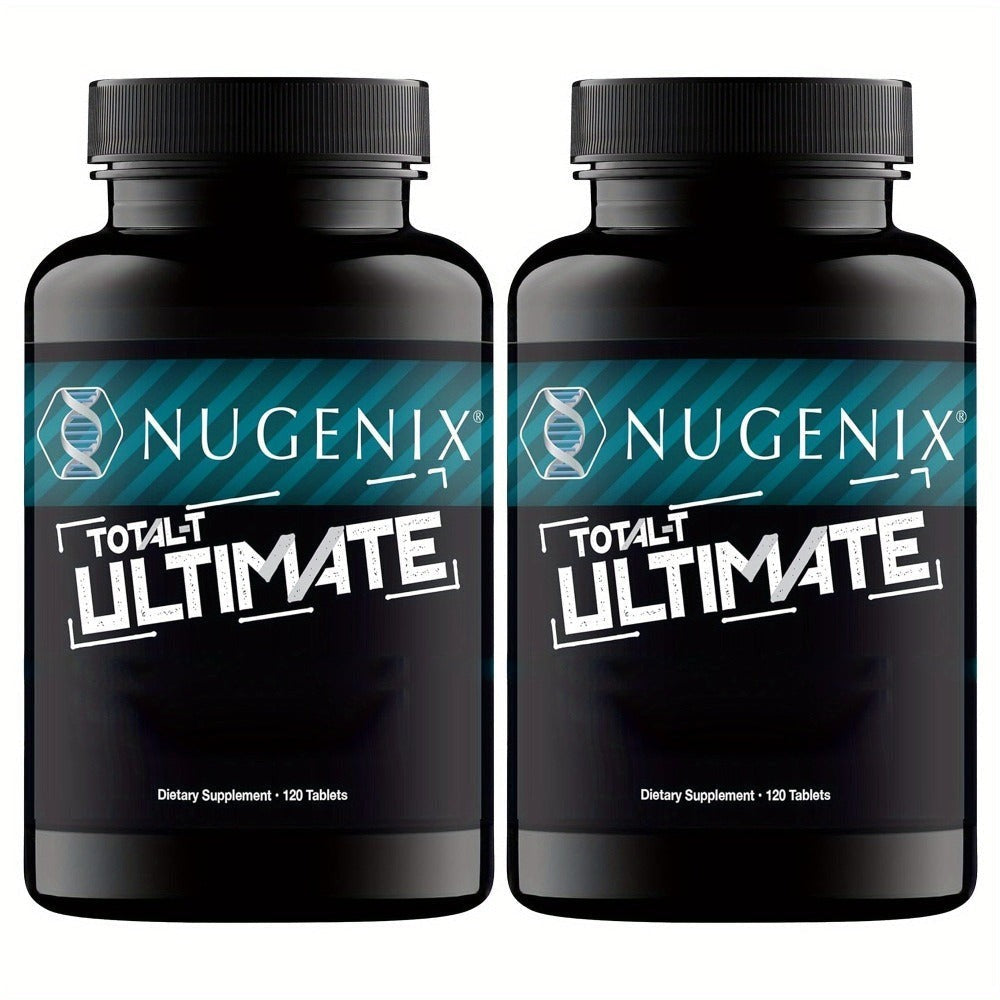 2 bottles - Total-T Ultimate - with D-Aspartic Acid, Horny Goat Weed, Tribulus, Maca, Stinging Nettle, Mood, Muscle Health