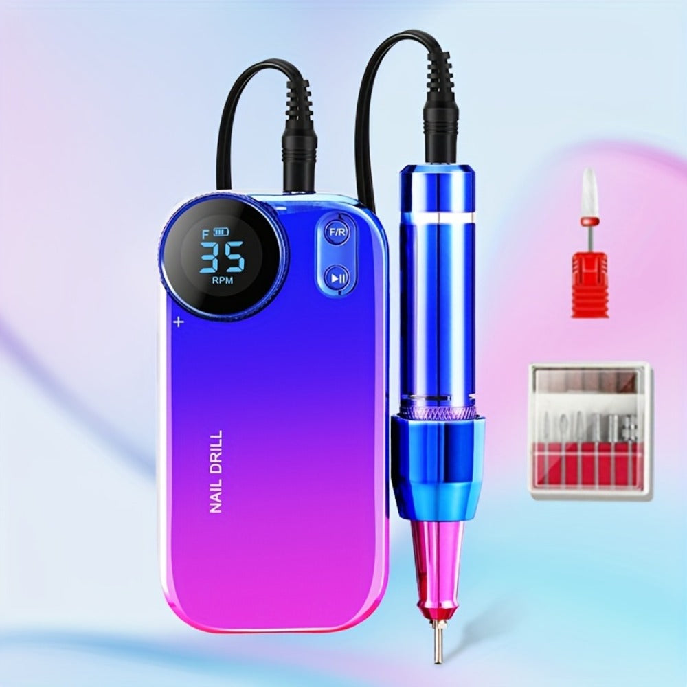 High-power Electric Nail Polisher And Nail Remover For Home And Salon Use, Rechargeable Nail Polishing Machine For Manicure, Pedicure, And Dead Skin Removal, A Perfect Gift For New Year And Christmas.