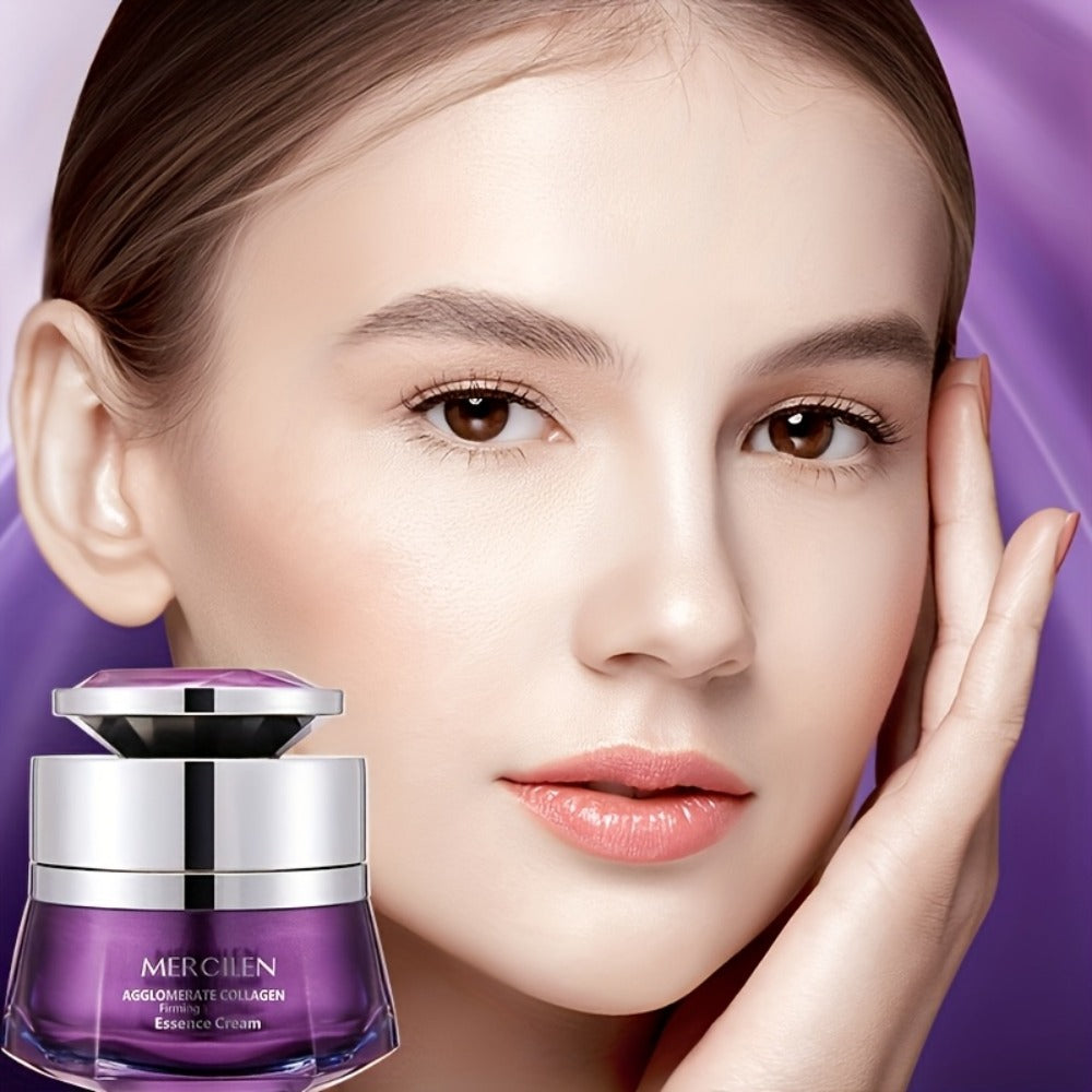Moisturizing Collagen Essence Cream, Containing Niacinamide, Hyaluronic Acid Collagen, Moisturizing And Moisturizing Skincare, Make Light Beige Younger Looking, Suitable for All Light Beige Types