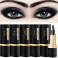 6-Pack Christmas Solid Matte Black Eyeliner - Smudge-Proof, Waterproof, And Fade-Resistant, Perfect for Beginners - Easy-To-Apply, Long-Lasting Cream Formula Winter Makeup Valentines Day Gifts