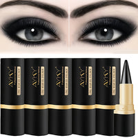 6-pack solid matte black eyeliner
