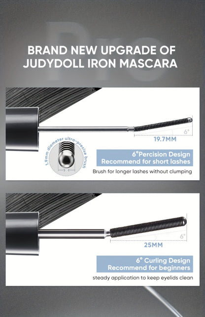 3D Curling Mascara — Volumizing, Waterproof & Smudge-Proof Eyelash Wand, Long-Lasting Nourishing Formula, Suitable for All Eye Types, Korean Makeup Style, Black & Brown, Curling & Precision Design