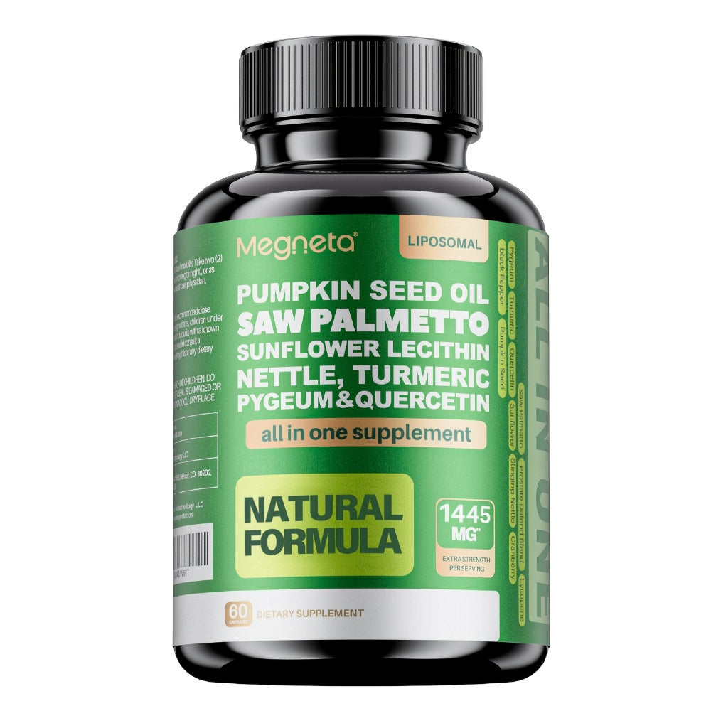 [Prostate Health Care] Saw Palmetto Supplement For Men - Prostate And Urinary Health Care - 33060 Mg, 60 Capsules - Saw Palmetto Supplement Plus Pumpkin Seed, Pygeum, Turmeric, Quercetin And Sunflower Lecithin