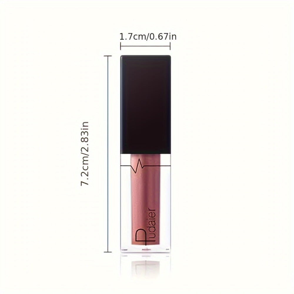 Shimmer Liquid Lipstick — Highly Pigmented Metallic Lip Gloss | Long-Lasting Non-Sticky | Plant Squalane Formula | 24 Shades for All Skin Types