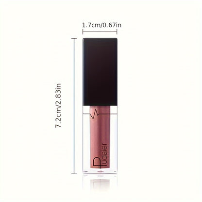Shimmer Liquid Lipstick — Highly Pigmented Metallic Lip Gloss | Long-Lasting Non-Sticky | Plant Squalane Formula | 24 Shades for All Skin Types