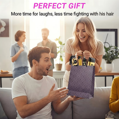 Men's Grooming Set - Electric Hair Clipper Nose Hair Trimmer & Shaver Kit, USB Rechargeable Lithium Battery Cordless, 2 3 4 Piece Options, Gift for Men