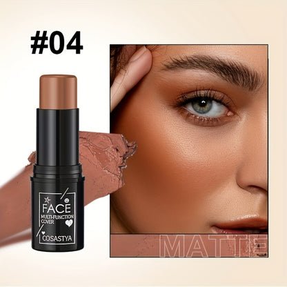 3-in-1 Multifunctional Makeup Sticks 6pcs — Waterproof Blush Eyeshadow & Touch-Up Sticks, All-Day Moisturizing Glossy Shimmer, Multi-Color Natural Face Makeup Set