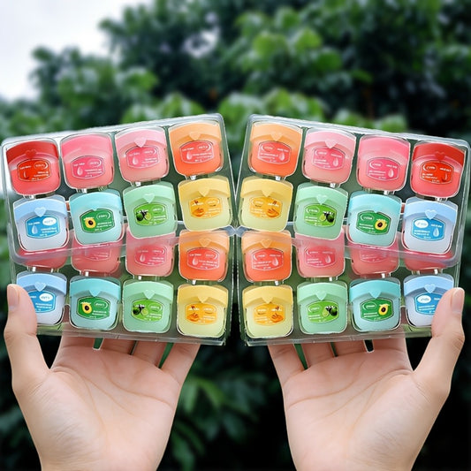 Bulk 32pcs (7g Each) Moisturizing Lip Gloss/Lipstick - Fruit-Flavored Lip Mask & Primer, Hydrating Nourishing Lip Care Suitable for Skin Types, Valentines/New Year Gifts, Stocking Stuffers (Women's Beauty Bulk Pack)