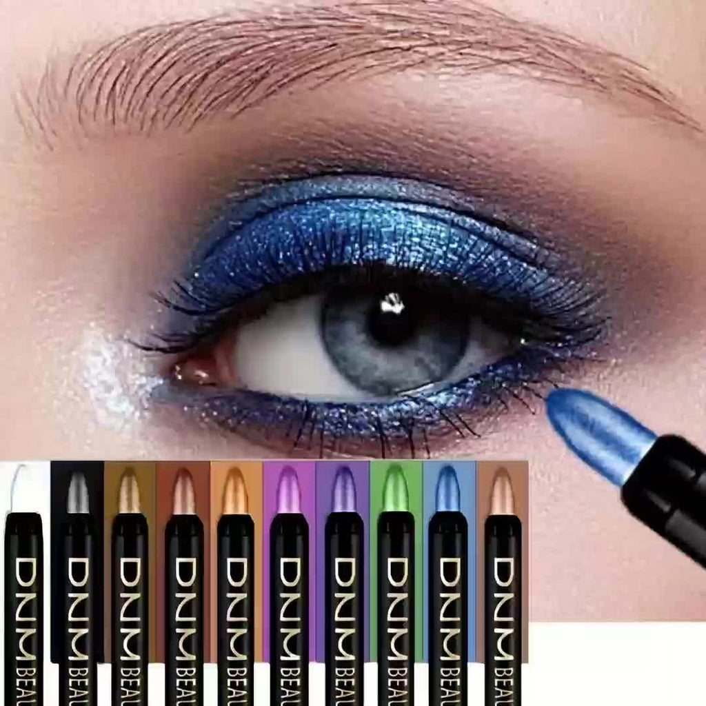 Halloween And Christmas Gifts; Essential Makeup Tools For Halloween And Christmas, 10 Color Waterproof Eye Makeup Color Pearlescent Pen High Light Stick Silkworm Lying Pen/Rotating Smoky Eye Shadow Pearlescent Matte Eye Shadow Pen