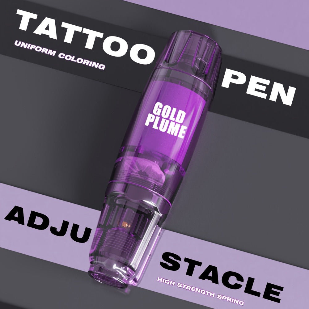 GOLDPLUME Tattoo Complete Set, Wireless Tattoo Machine Set, Tattoo Gun Set with 1100mAh Tattoo Power Supplies, 10 Tattoo Needles And 7 Bottles Of Tattoo Ink And Other Tattoo Accessories, Complete Tattoo Set for Beginners And Tattoo Masters