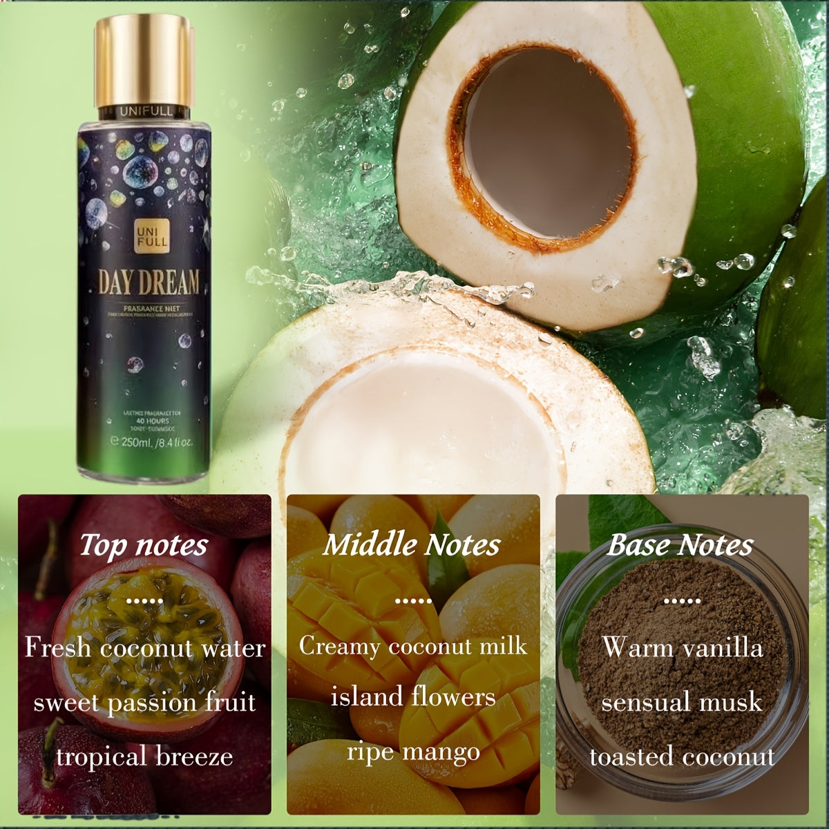 [Long-lasting Perfume Mist] Long-lasting 8.4oz Ladies' Hair and Body Perfume Mist | Fragrance for Dates, Parties & Gifts