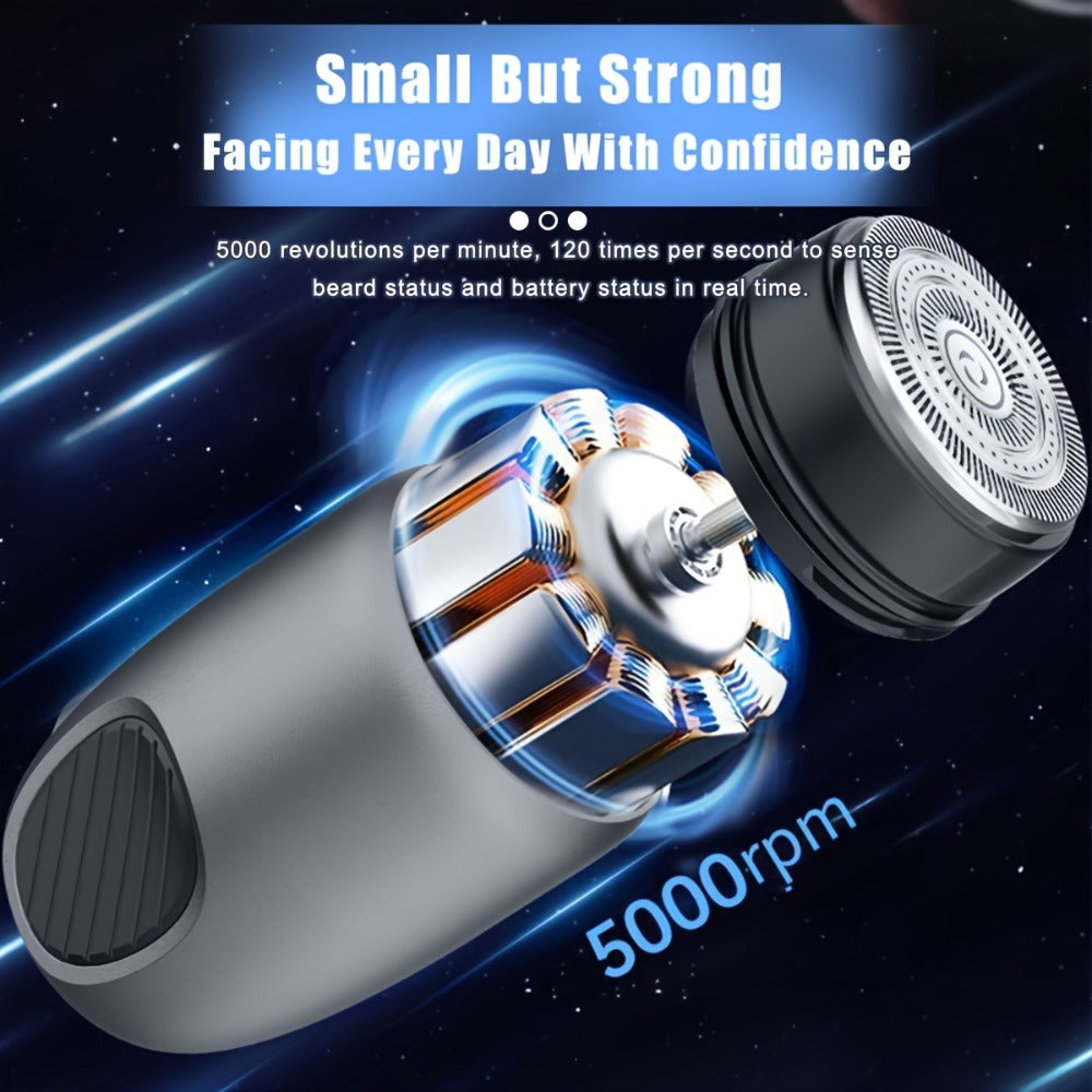 [USB Mini Shaver For Travel] Mini Electric Shaver, Mini Portable Shaver, Pocket Size Electric Shaver, USB Charging Electric Razor For Men And Women, Mini Shaver, Suitable For Travel, Home And Gift Giving - Christmas Gifts!