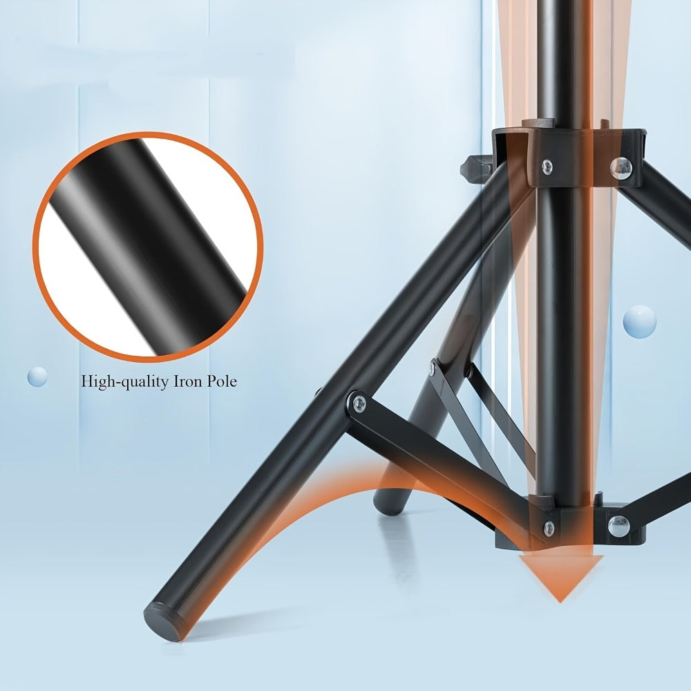 Adjustable Wig Stand Tripod Mannequin Head Stand 360 Rotation Height Adjustable to 50 Inch Aluminum Alloy for Styling Cosmetology Hairdressing Training