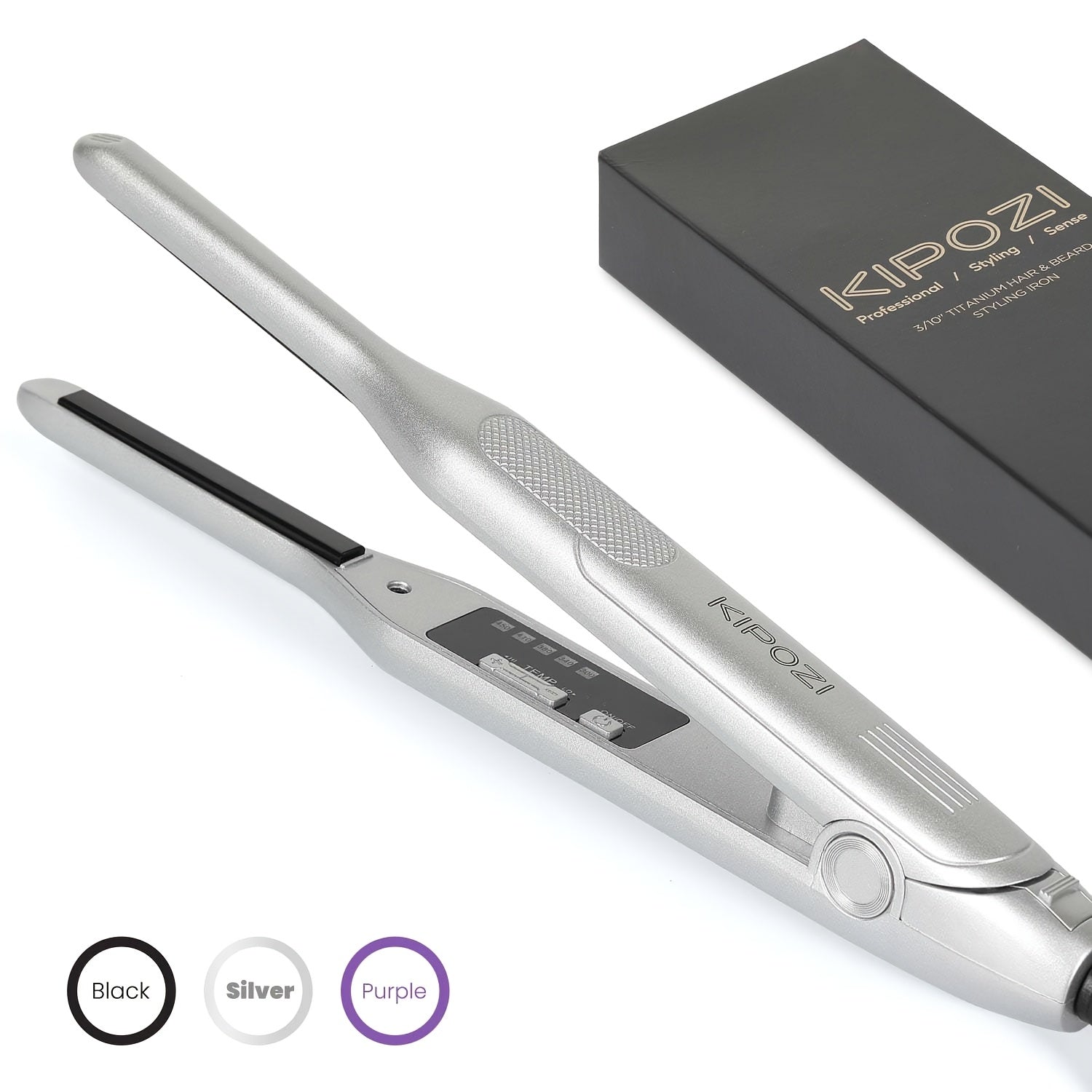Kipozi 0.3inch Hair Straightener, Short Hair Styling Tools, Beard Care Tools, 2-in-1curly Hair, Curly Hair Straightening, Bangs Styling Small Hairdressing Tools, Unisex Hairdressing Tools, Hair Straightener for Men And Women, Valentine's Gift