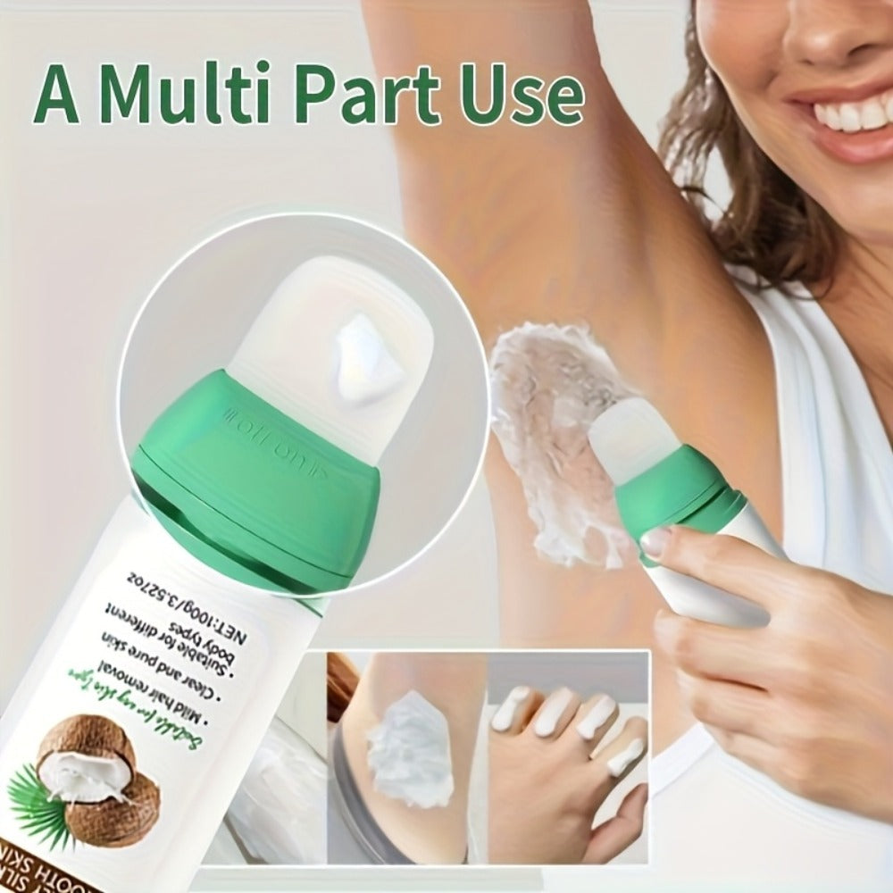 Use Once For, 3-Month Effectiveness, 100g Coconut Hair Removal Cream, Instant Hair Removal, Non Irritating To The Light Beige, Smooth And Residue Free Semi Permanent, Used For Hair Removal On The Face, Lips, Armpits, Legs Arms And Private Areas