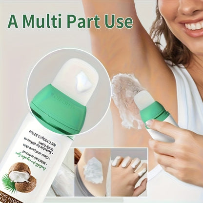 Hair Removal Cream with Coconut Squalane Instant Semi-Permanent Results Up to 3 Months – Non-Irritating Residue-Free Depilatory for Face Lips Armpits Legs Arms Bikini Area Unisex 100g