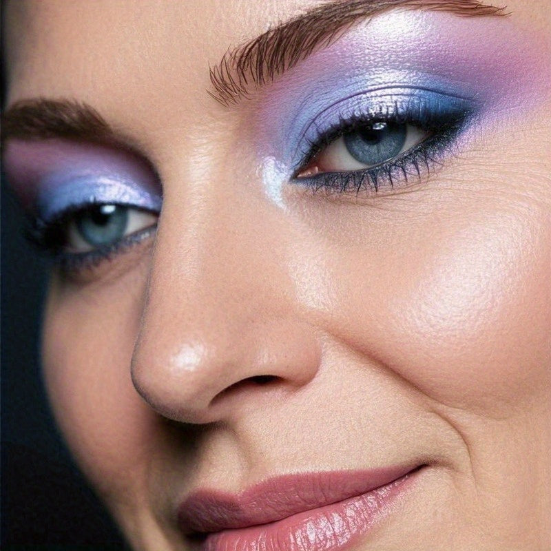 Zahreena Indigo Twilight Gradient Jelly Eyeshadow Gel - Glitter Shimmer, Holographic Finish, Long-Lasting Waterproof Purple Eye Makeup for Parties & Gifts, Longlasting Makeup | Sea Witchery Makeup | Smooth Application, Halloween