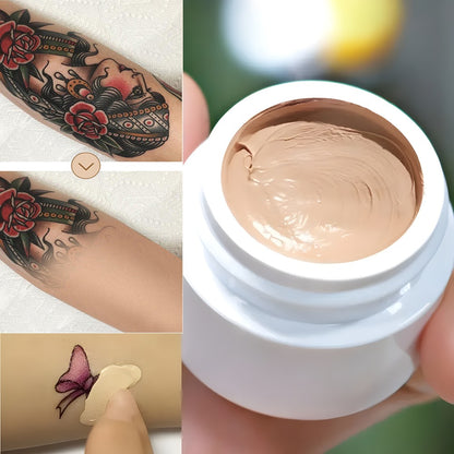 Waterproof Concealer Cream Set of 3 - Full Coverage Dark Spot & Tattoo Cover Concealer Paste for All Skin Types - Natural Finish Makeup Concealer