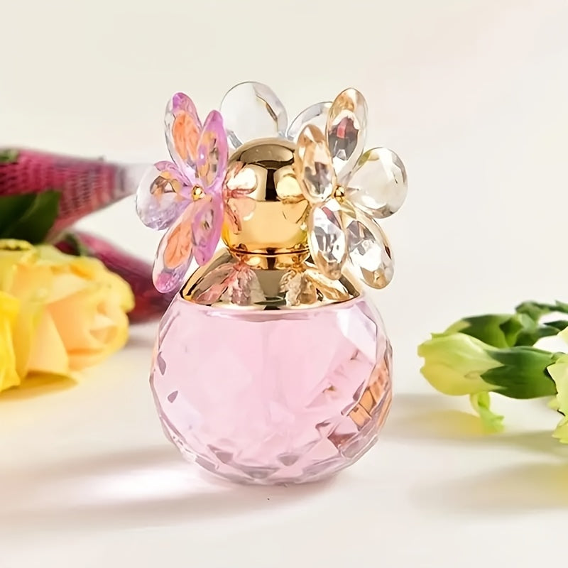 A Bottle of Women'S Perfume with a Subtle Fragrance, Refillable Essential Oil Spray, Vintage Perfume Bottle. It Blends Notes of Citrus, Jasmine, Red Rose, And Wood, Offering a Long-Lasting Scent, Perfect for Women Who Enjoy a Lasting Floral Aroma