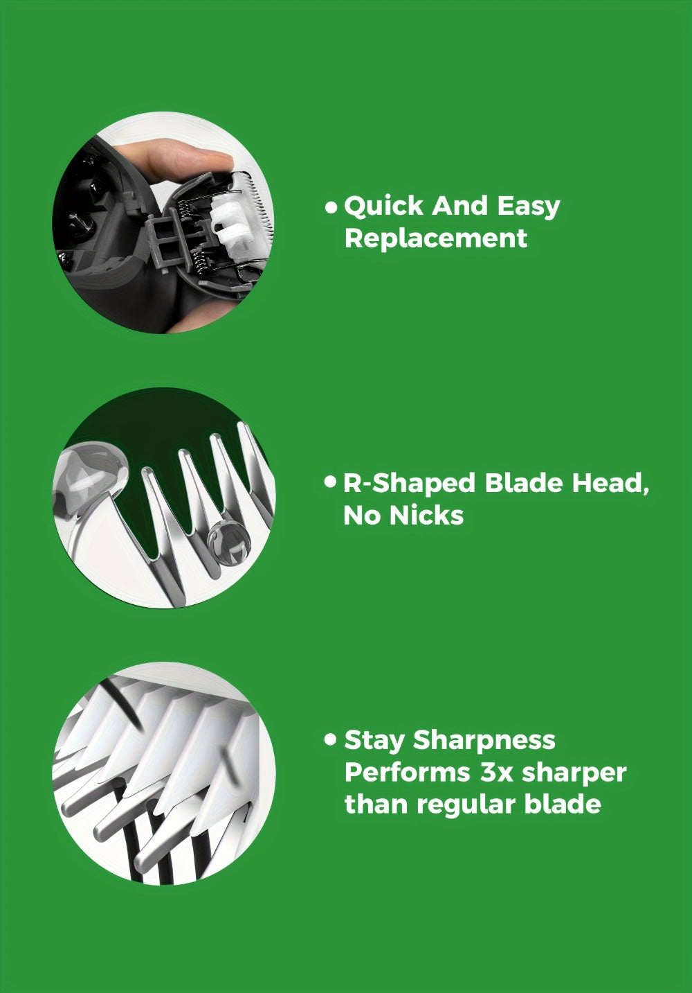 Men's Ball Trimmer - IPX7 Waterproof Body Hair Trimmer, Ceramic Blades, LCD Battery Display, Replaceable Blade Head, Electric Shaver