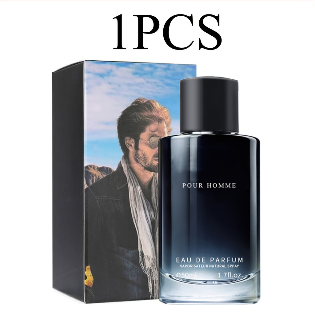 50ml/1.7fl.oz Men's Eau De Parfum - Fougere Scent with Pepper, Lavender & Cedarwood Notes, Long-Lasting Freshness for Daily Wear & Dating, Paraben-Free, Ideal Gift for Him, Dating Fragrance, Sophisticated Packaging, Premium Quality Scent