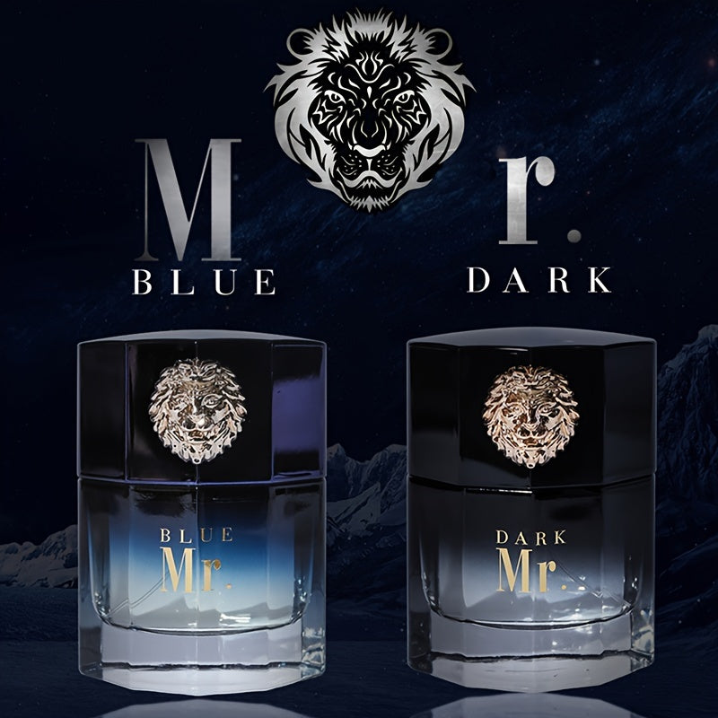 Mr. Blue Men'S Fragrance with Enduring Scent, Lion Perfume for Sports, Casual Gatherings, Business Trips, And Romantic Dinners - A Perfect Gift for Couples