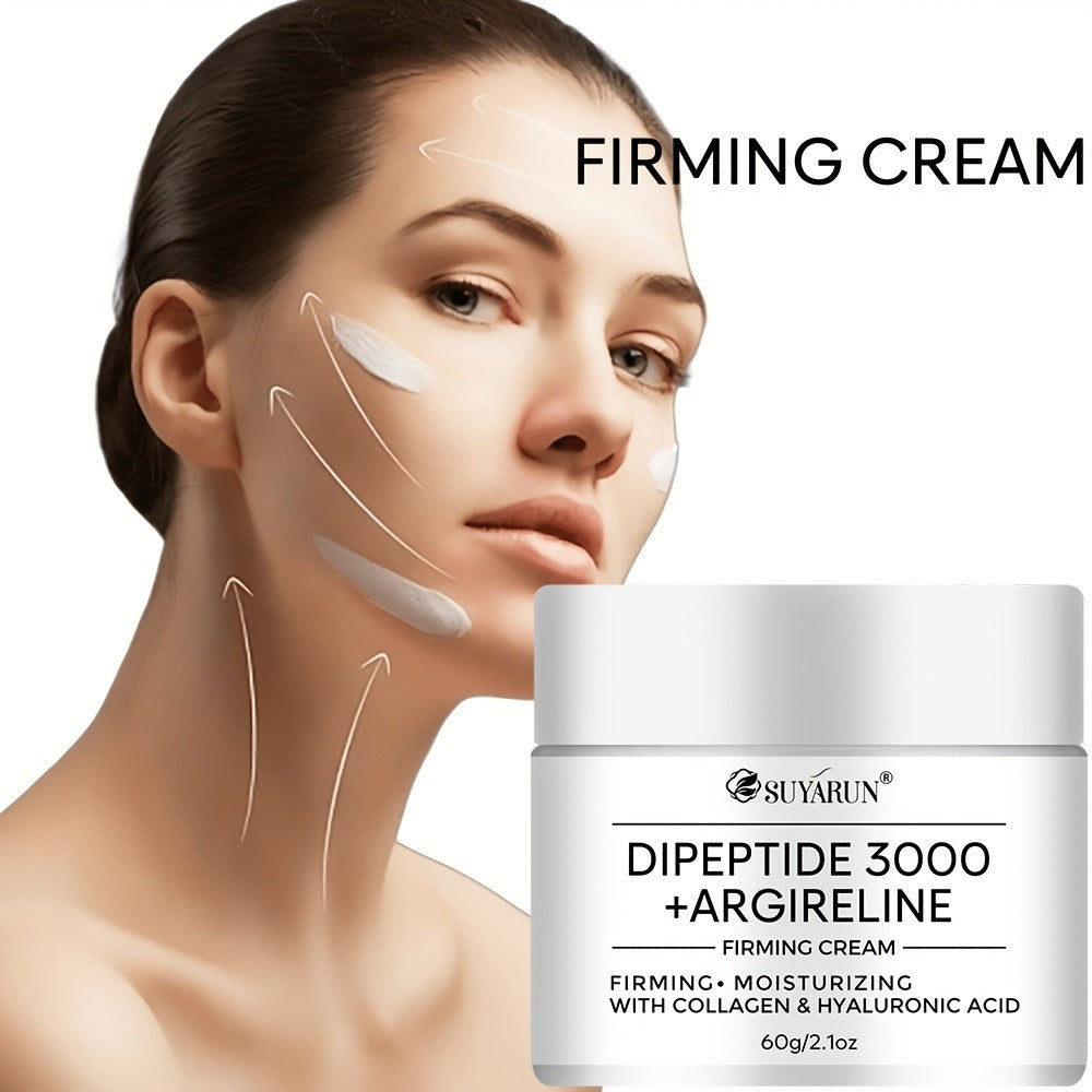 SUYARUN Dipeptide 3000 Peptide Cream, Infused with Niacinamide, Retinol And Collagen. Centella Asiatica Formula Is Gentle And Non-irritating, Evens Light Beige, Firms Skin And Controls Oil. Moisturizes Skin to Make Wrinkles Less Noticeable. Dry Skin.
