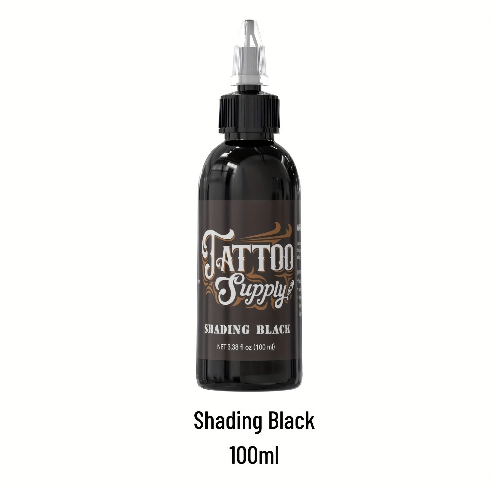 1pc of Neebol Premium Black Tattoo Ink, The Darkest Super Black Ink, Ideal for Outlining, Shading, And Blending. This Premium Shading Solution Offers Vibrant And Bright Results