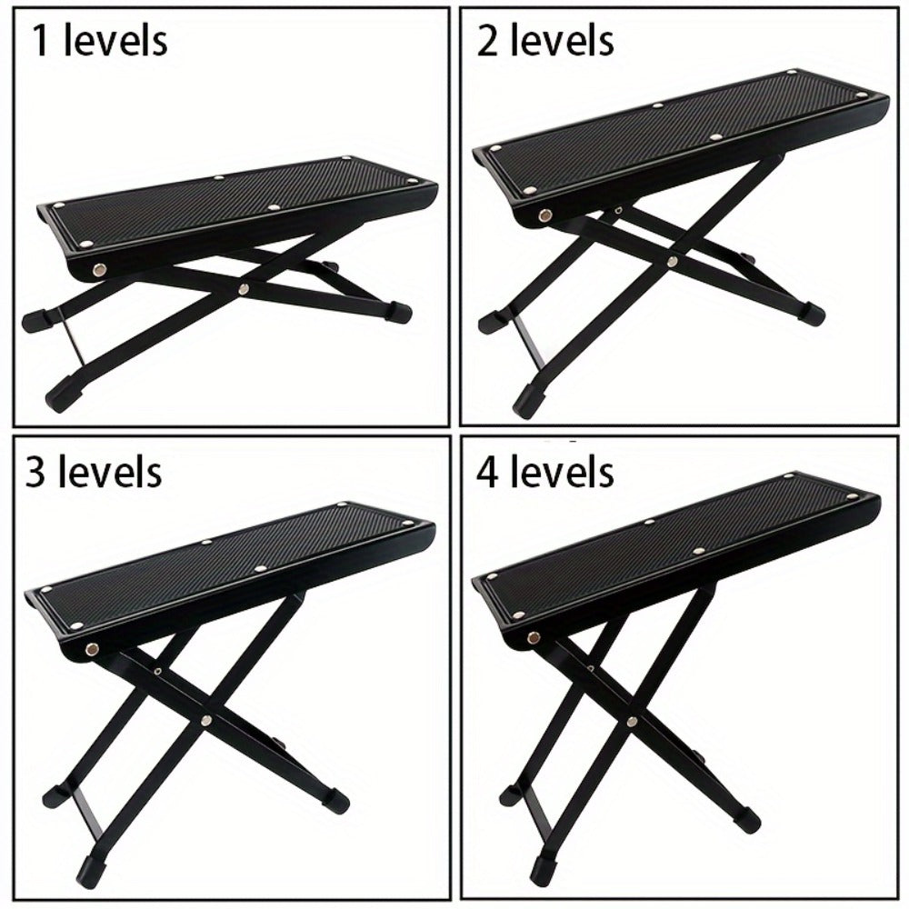 1pc Adjustable 4-Level Portable Footrest Stand for Pedicure, Unscented Nail Care Tool, Non-Slip Surface, Essential Manicure Accessory