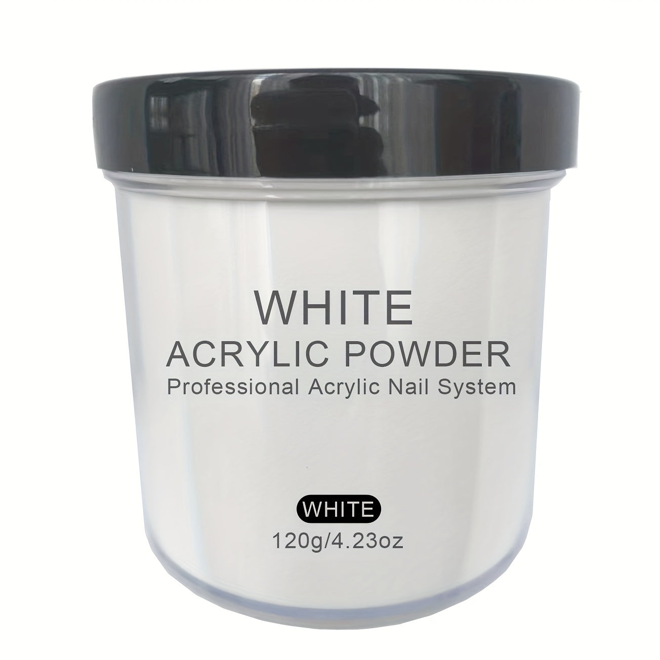 Acrylic Nail Powder 4oz - Professional Clear Pink White Nude Polymer Powder for Nail Extensions 3D Nail Art Sculpting DIY No Lamp Required