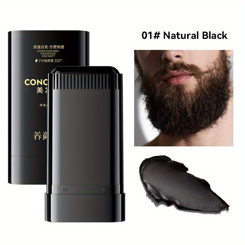 Waterproof & Sweatproof Hair Color Stick - Non-Clumping, Long-Lasting Concealer for Gray Hair Coverage with Natural Band Comb Design, Easy Application for a Even Applicatio