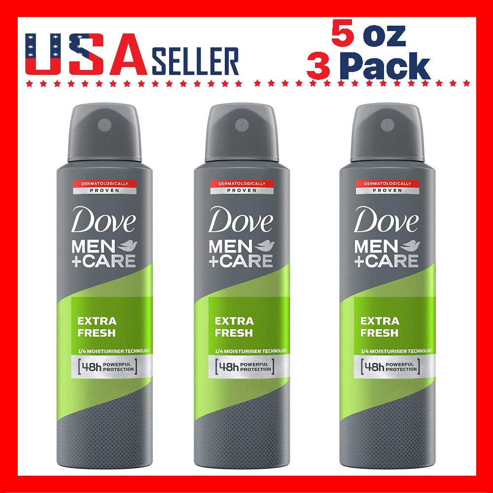 Dove Go Fresh Extra Fresh Deodorant Spray 150ml / 5oz Long-Lasting Dry Comfort Body Spray for Women Quick Dry Aerosol Light Fresh Scent Daily Underarm Care Smooth Skin Feel 48 Hour Protection Inspired Freshness Gentle Care Everyday Confidence Travel Frien