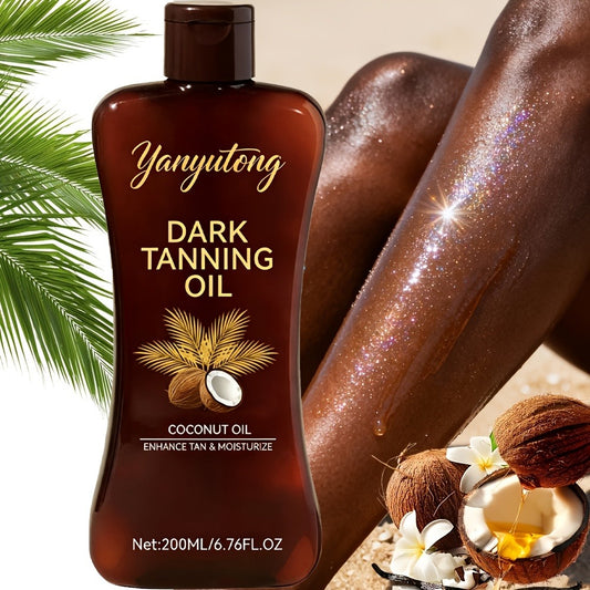 Large-Capacity Tanning Oil, a Summer Essential, for Creating a Wheat-Colored Tan, Suitable for All Skin Types, Both Men And Women, Moisturizing And Nourishing