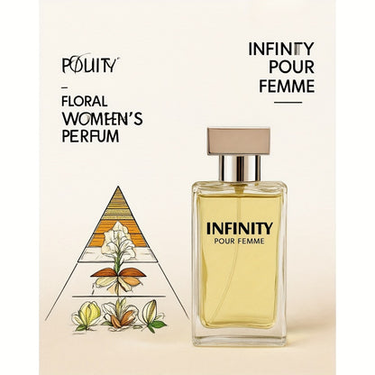Floral Oriental Perfume for Women Eau de Parfum 75ml | Lady One Bergamot White Lily Rose Sandalwood Amber Long Lasting EDP Spray | Feminine Gift for Her