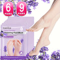 6/9 Pairs Lavender Foot Mask, Hydrating And Moisturizing Foot, Portable Foot Mask, Suitable for Home, Going Out, Travel, Business And Other Occasions, Gifts, Foot Care, Foot Skin Care, Hand Greeting, Mother's Day Gift