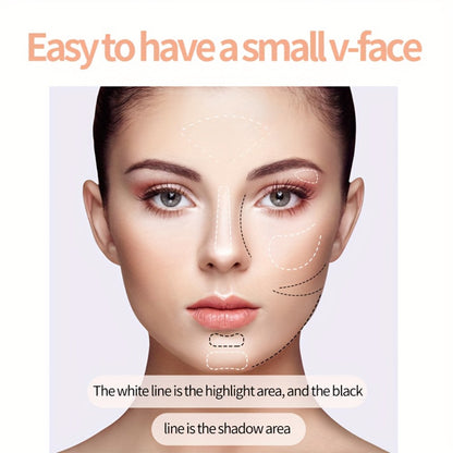 Contour Palette 4 Colors - Matte & Glossy Shades for Face Contouring, Highlighting & Eyeshadow | Multifunctional Bronzer Blush Palette for Sculpting & Defining Facial Features | Everyday Makeup