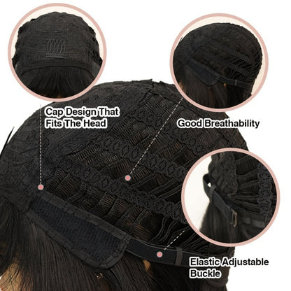Human Hair Bob Wig Glueless Pre Plucked Pre Cut Pixie Bob Natural Black 8 Inch 130% Density Virgin Brazilian Hair Wig for Black Women