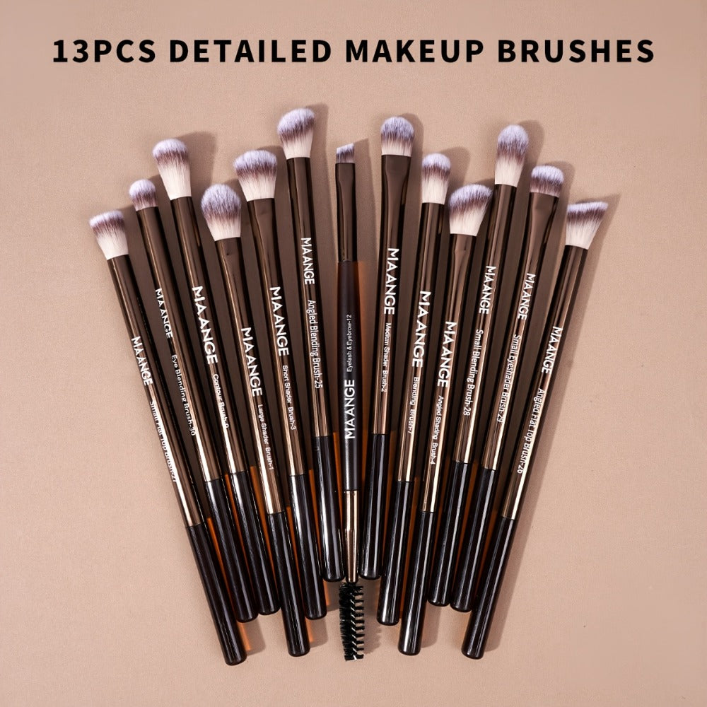 MAANGE 20pcs Aluminum Tube Facial Makeup Brush Set+storage Bag, Foundation Make-up Brush, Powder Blusher Brush, Powder Brush, Eye Makeup Brush, Kabuki Makeup Brush, Travel Portable, Multi-functional Makeup Brush Set