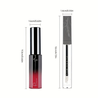 Matte Lip Gloss and Lip Oil Set 3-Piece - Long Lasting Waterproof Velvet Finish, Non-Stick Formula for All Skin Types, Red Purple Pink Berry