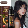 5-In-1 Ginseng Hair Dye Shampoo Contains Ginseng, Reishi Mushroom, And He Shou Wu (Polygonum Multiflorum) to Moisturize And Instantly Cover Gray Hair. It'S Gentle, Non-Irritating, And Ammonia-Free, Suitable for All Hair Types