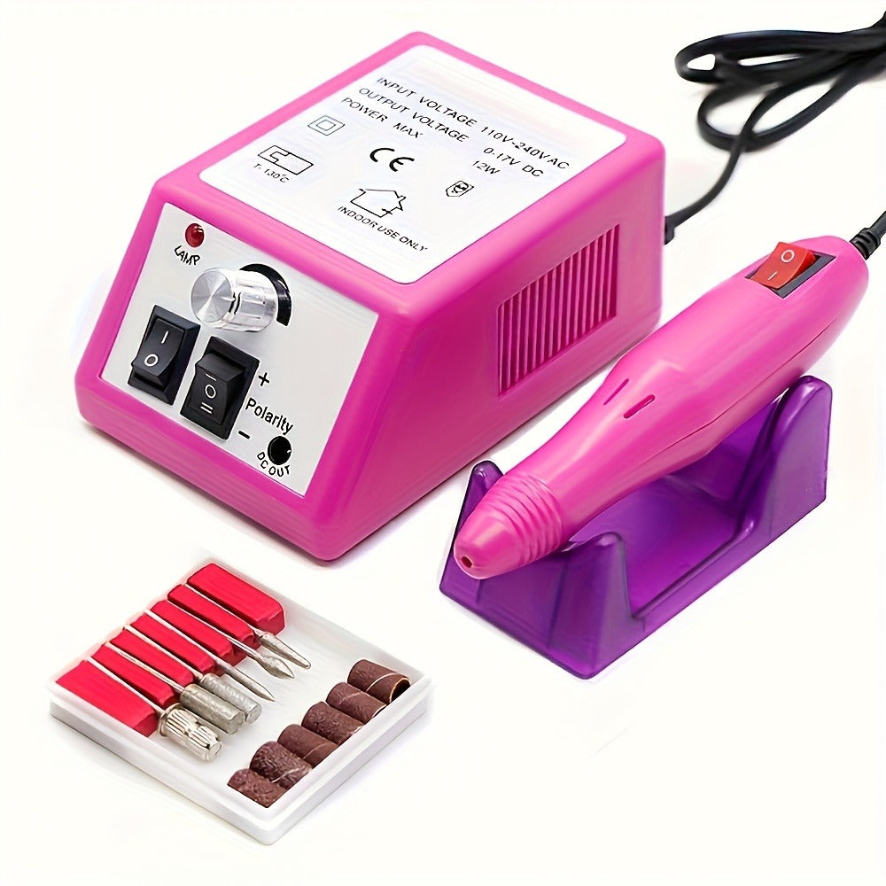 20000RPM Electric Nail Machine Desktop Equipment with Milling Cutters Bits Set Gel Cuticle Armor Removal Pedicure Manicure Tool Professional Electric Nail Drill Milling Machine for Manicure Pedicure Files Tools Kit Nail Polisher