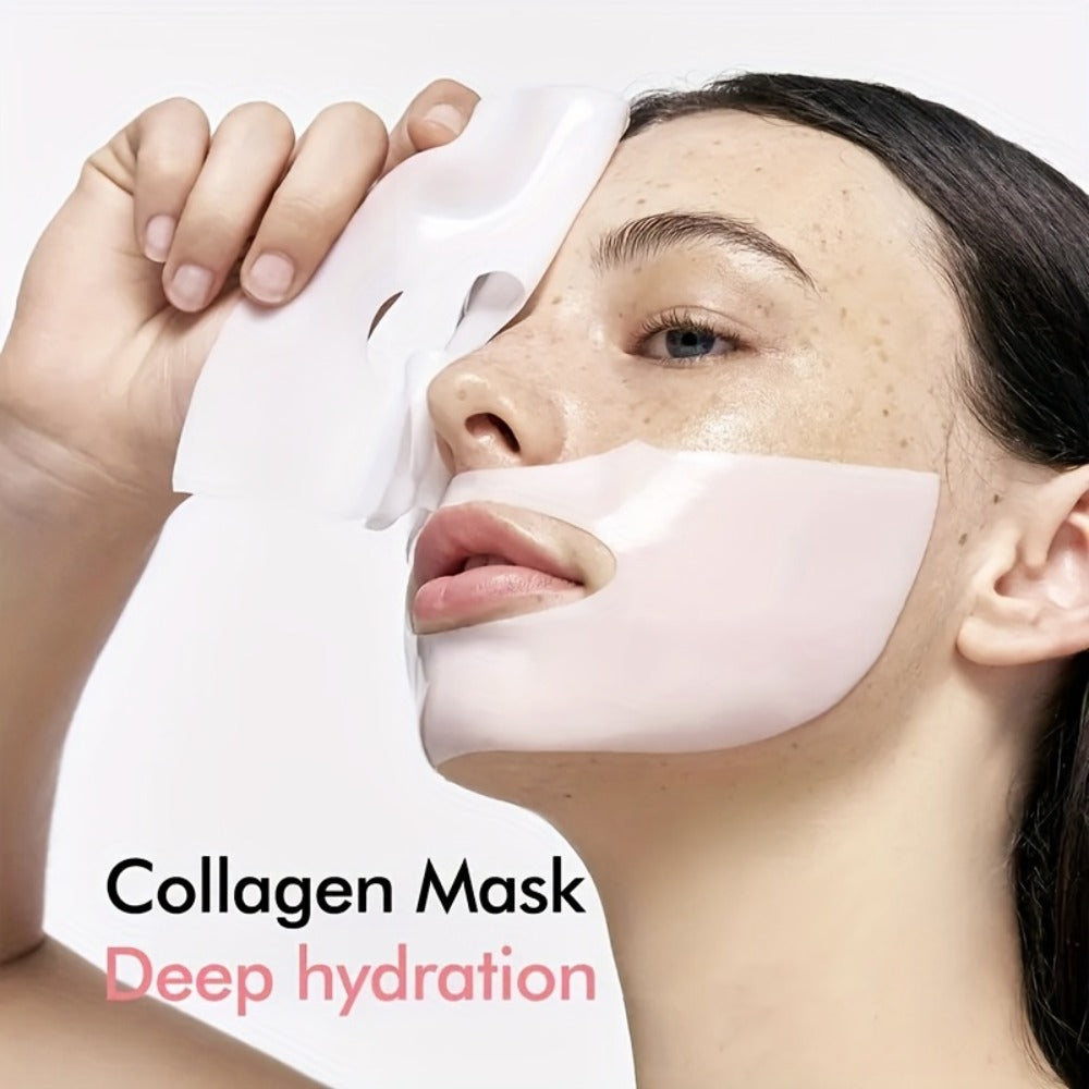 15pcs Bio-collagen Powerful Moisturizing Mask Set, Deeply Moisturizes The Skin, Making The Face More Hydrated, Delicate And Bright, It Is Suitable For Dry, Dull And Sagging Skin, Facial Skin Care, Collagen Mask, Facial Masks For Men And Women