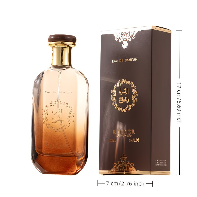 Arabian Perfume, Luxury Fragrance, Men's Cologne, 3.04oz, Long-Lasting Fragrance Spray, Savor Sophisticated Aroma, Ideal for Dates, Suitable for Daily Outings And Travel, Holiday Gift, Collector's Perfume, Romantic Valentine's Day Present