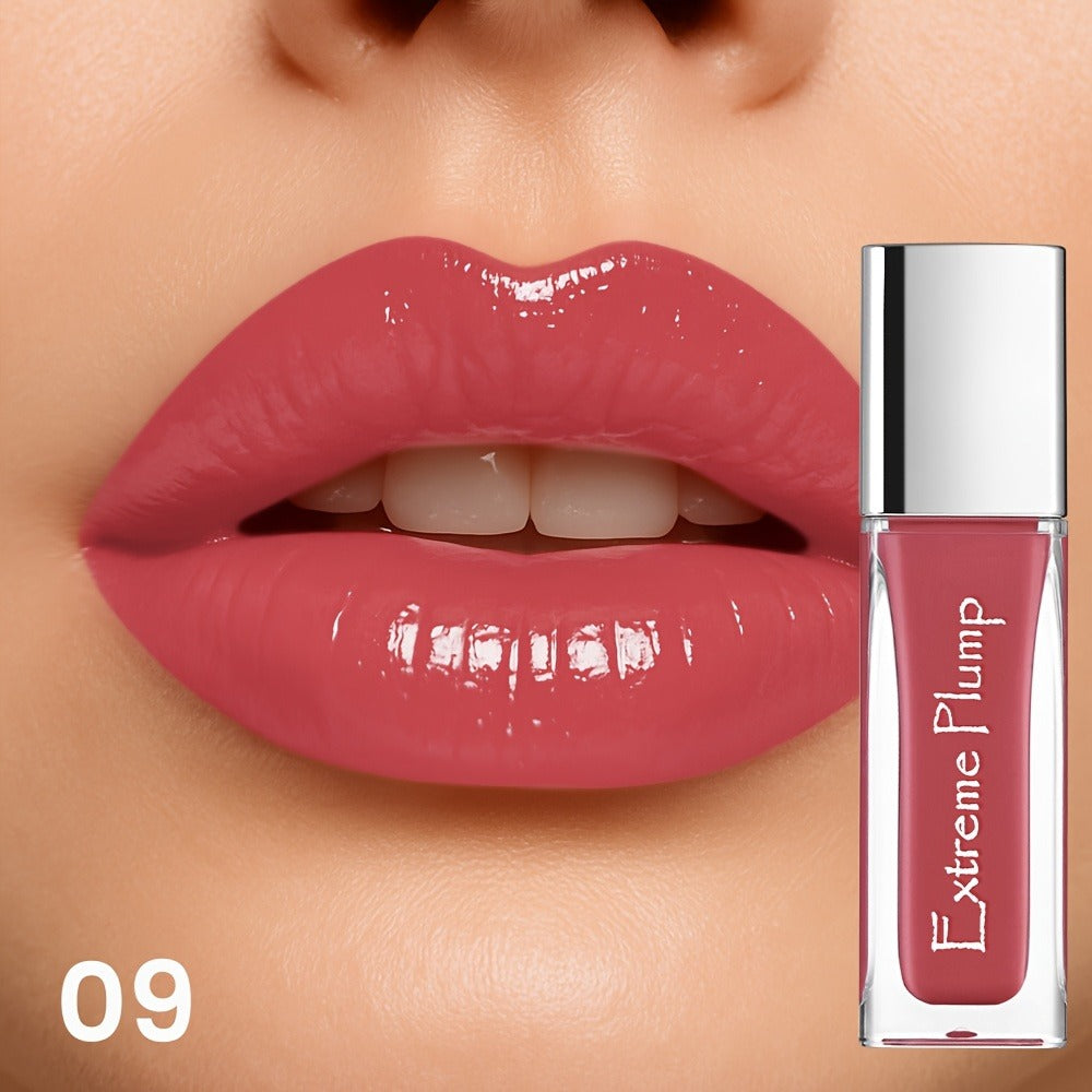 Lip Gloss for Women - Water Gloss Moisturizing Hydrating Formula, Long-Lasting Glossy Finish, Non-Sticky Sweatproof Sheer Tint, Nude Pink Shimmer Shades, Smooth Comfortable Wear, Party Wedding Everyday