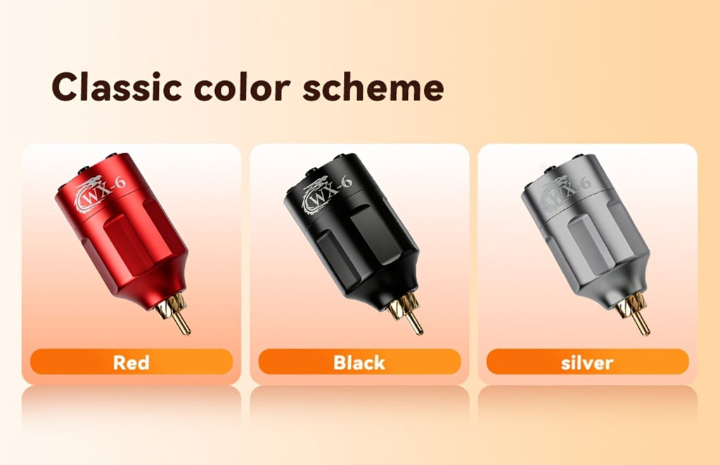 Tattoo Battery Wireless Power Supply, Portable Rechargeable Coreless Motor for Tattoo Pen, with LED Digital Display, RCA/DC Connector, Rotary Tattoo Machine Makeup Equipment